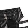 864# Patent Leather Stretch Shorts - Sexy Nightclub Go-Go Performance Costume
