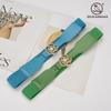 Pearl Buckle Elastic Waist Seal Simple Elastic Belt Women'S Fine Decorative Dress Small Belt With Accessories