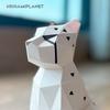 ORIGAMIPLANET Leopard 3D Origami Papercraft Creative Handmade Paper Art for 3D Paper Sculptor Unique DIY Animal Model Papercraft Set Gift for Girls