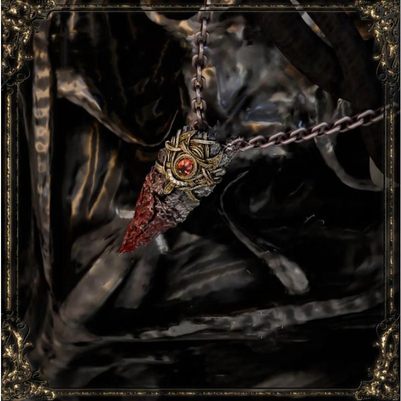 Dengfa Ring Peripheral Talisman Animal Claw Pendant Necklace Anime Game Merchandise Pendant Neck Chain Personalized Sweater Chain