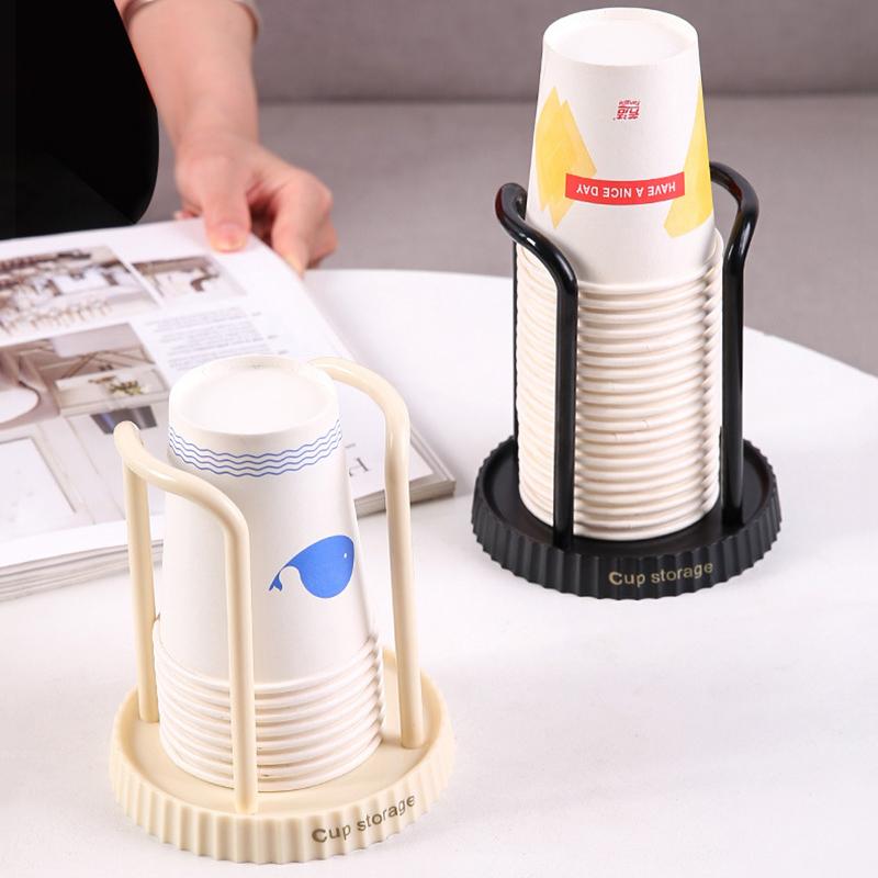 Supporto per bicchieri di carta, mensola, distributore di tazze da tè e acqua, espositore per tazze, organizer, forniture, strumento di archiviazione per l'organizzazione della casa