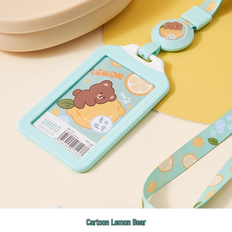 Cultural & Creative Fruit Animal Card Holder - Student ID, Campus Access, Badge, Bus Card Holder