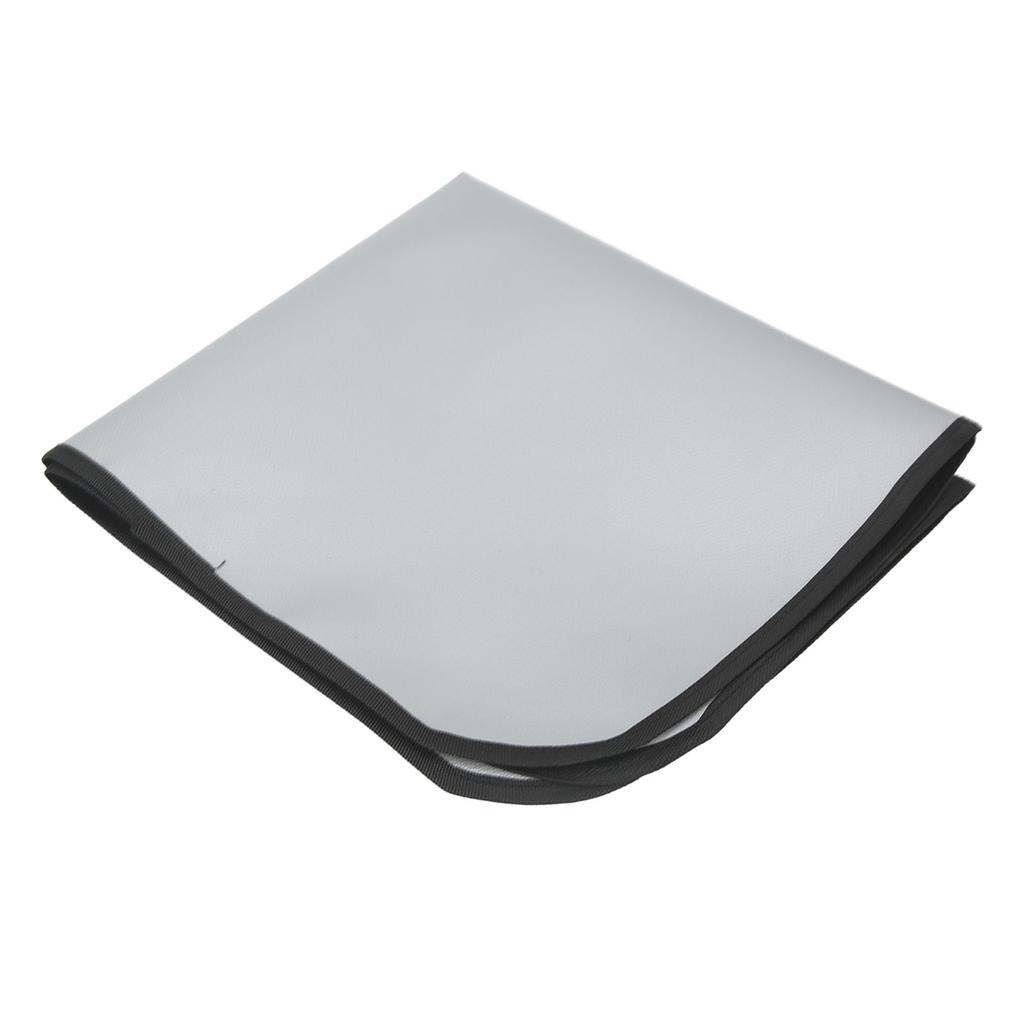 Koc Piknikowy Koc Ognioodporny z Włókna Szklanego Powlekanego Silikonem Szary Zaokrąglone Narożniki dla