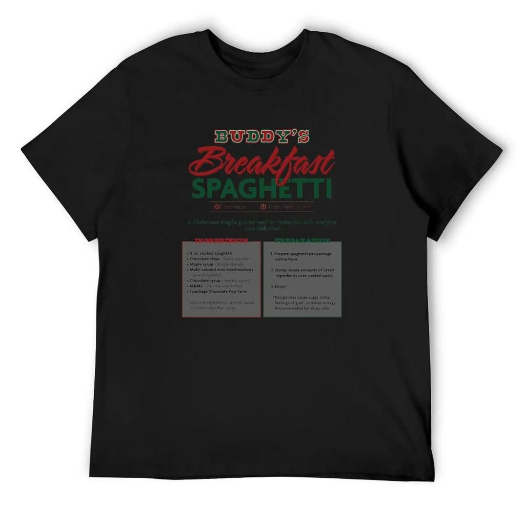 Buddy's Breakfast Spaghetti T-Shirt Animal Prinfor Boys Boys Animal Print Funny Shirt Cotton Mens Clothing