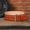 Brown Weightlifting Belt Adjustable Brown Leather Weightlifting Belt Lifting Belt  Weight Training