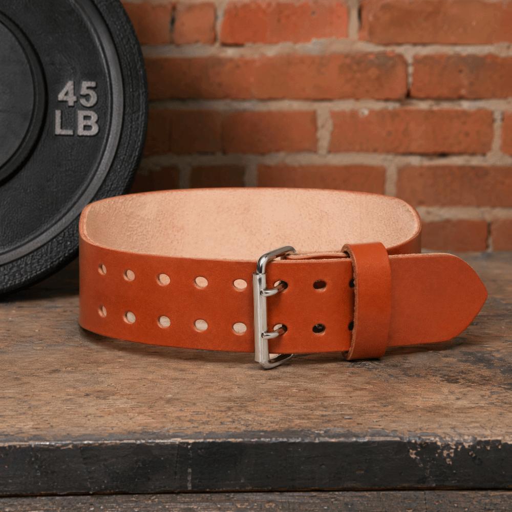 Brown Weightlifting Belt Adjustable Brown Leather Weightlifting Belt Lifting Belt Weight Training