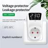 16A 230V Automatic Voltage Protector Switch Adjustable Power Surge Protection EU Socket Type Volt Safe For Home Appliances