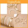 Bohemian Style Multilayer Glass Shell Jewelry Set For Women Gift