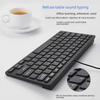 Ultra-Thin USB Chocolate Keyboard & Silent Multi-Function Mouse