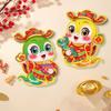 Cartoon Chinese New Year Couplets Set New Year Fu Character Stickers Snake Year Door Window Sticker Decoration Window Sticker
