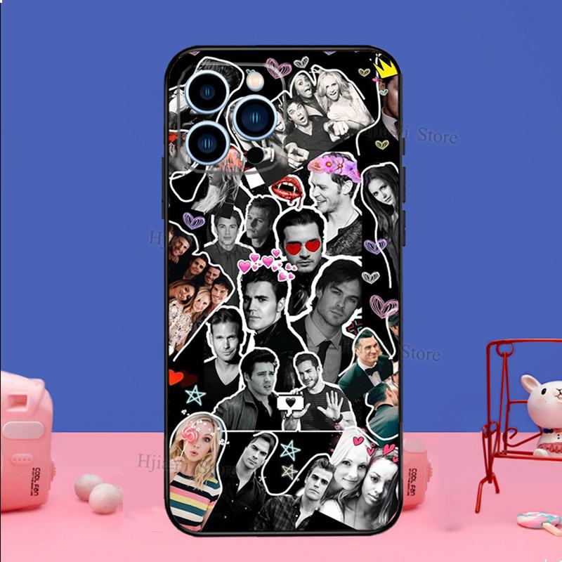 The Vampire Diaries Phone Case For iPhone 16 15 12 13 Mini 11 14 Pro XS Max Plus X XR Silicone Cover