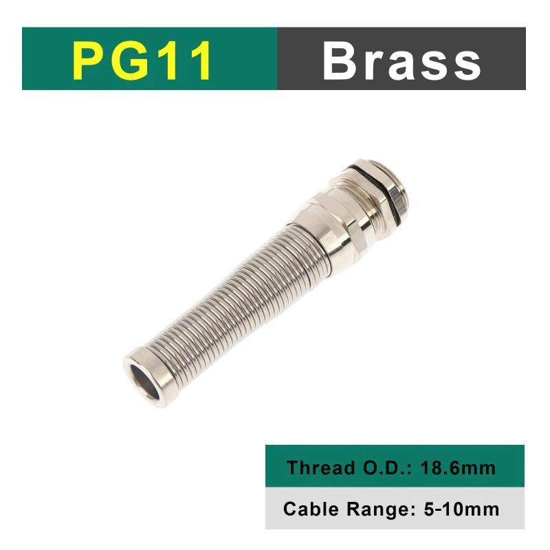 Electrical Nickel Plated Brass Cable Gland Waterproof Strain Relief Anti Bending for 8mm10mm Wire Clips Offices
