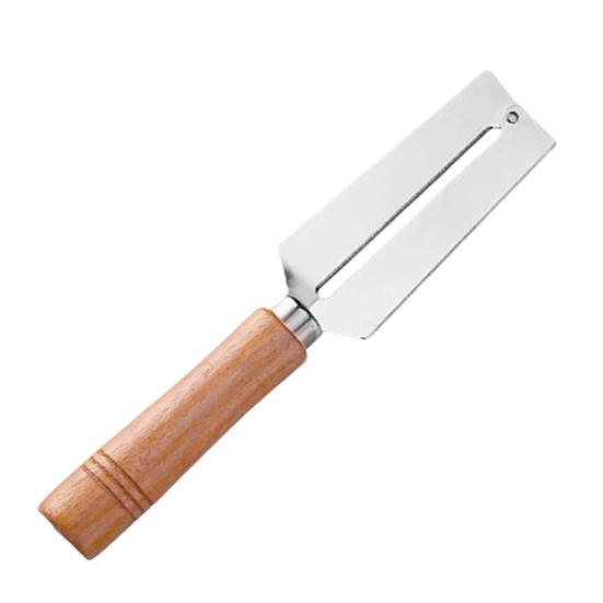 

Sugarcane And Pineapple Peeler with Wood Handle High Carbon Steel Vegetable Fruit Peeler for Thick Skins Ergonomic Rust-Proof Essential Kitchen S