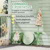 Garden Set for Children Ages 2-5 with Round Table, 2 Folding Chairs and an Umbrella, Green