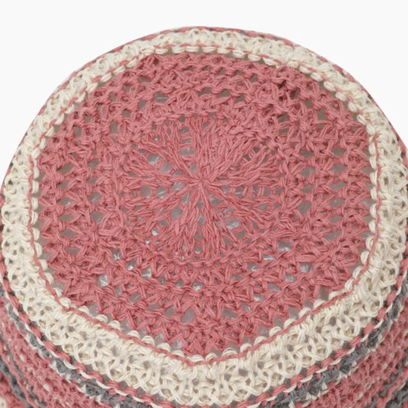 BENETTON Striped Crochet Hat_BCCP54531BR
