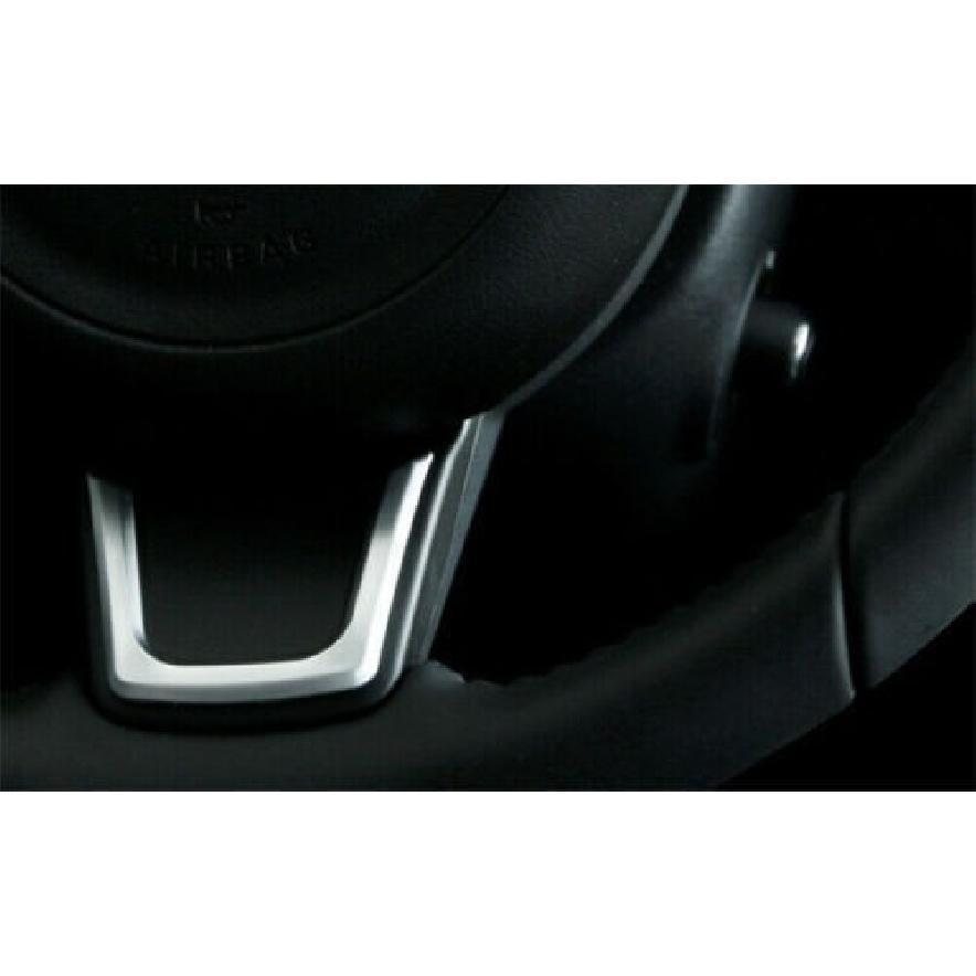 Matte Silver 1PCS Cover Trim Steering Wheel Sheet For Jaguar F-pace 2017-2020