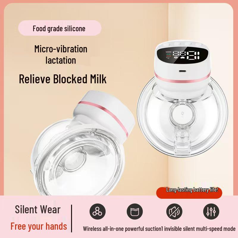 Smart Hands-Free Double-Sided Wearable Electric Breast Pump with Large Suction and Variable Frequency