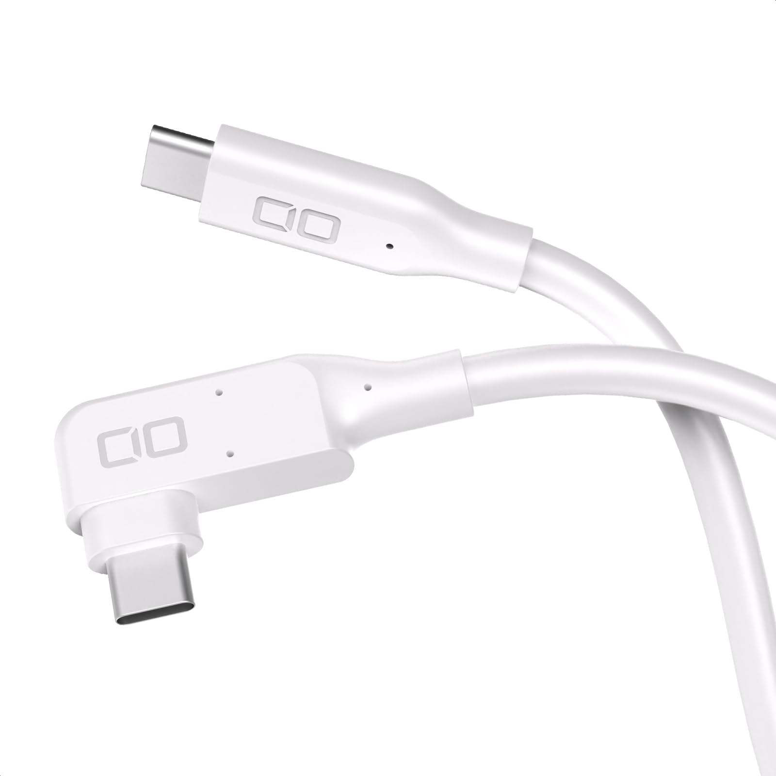 

CIO силиконовый кабель USB-кабель 240 Вт быстрая зарядка 90 градусов 1 м прямой угол высокоскоростная передача данных 20 Гбит/с 4K видеовыход Gen2 PD EPR MacBook Pro iPad