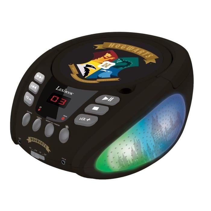 Lecteur cd bluetooth transportable harry potter - effets lumineux - lexibook