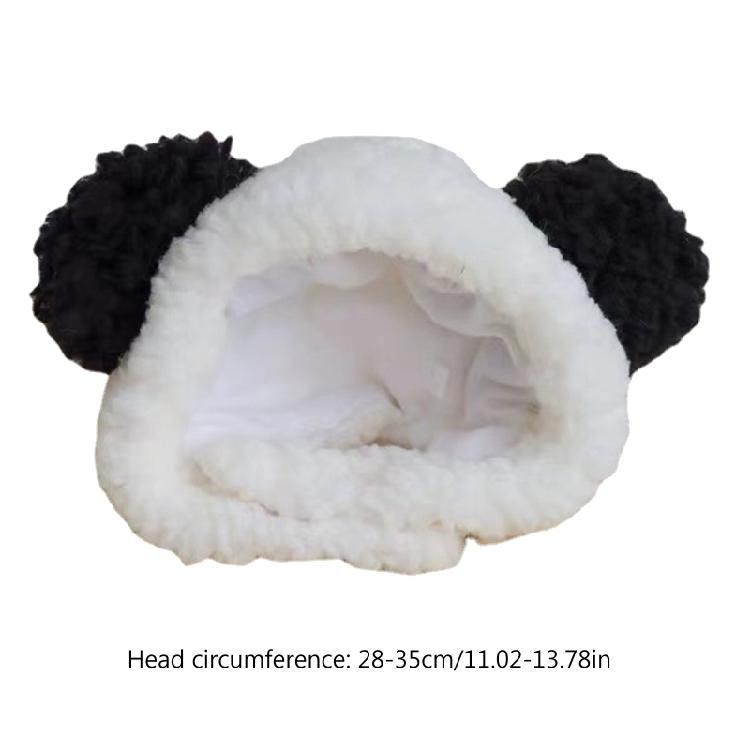 Pet Hat Cute Panda Shape Costume Party Accessories Animal-Safe Materials