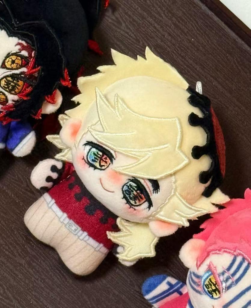 10cm Anime Demon Slayer Kimetsu No Yaiba Plush Kamado Tanjiro Agatsuma Zenitsu Hashibira Inosuke Tomioka Giyuu Pendant Doll Toys Cuddly Stuffed Fluffy
