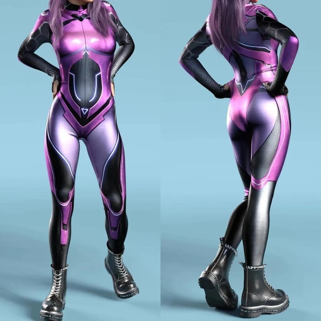 Costume de Scenă cu Imprimare Digitală 3D Adulți Evenimente de Halloween Petrecere Tematică Carnaval Costum Cosplay Joc de Rol Salopetă