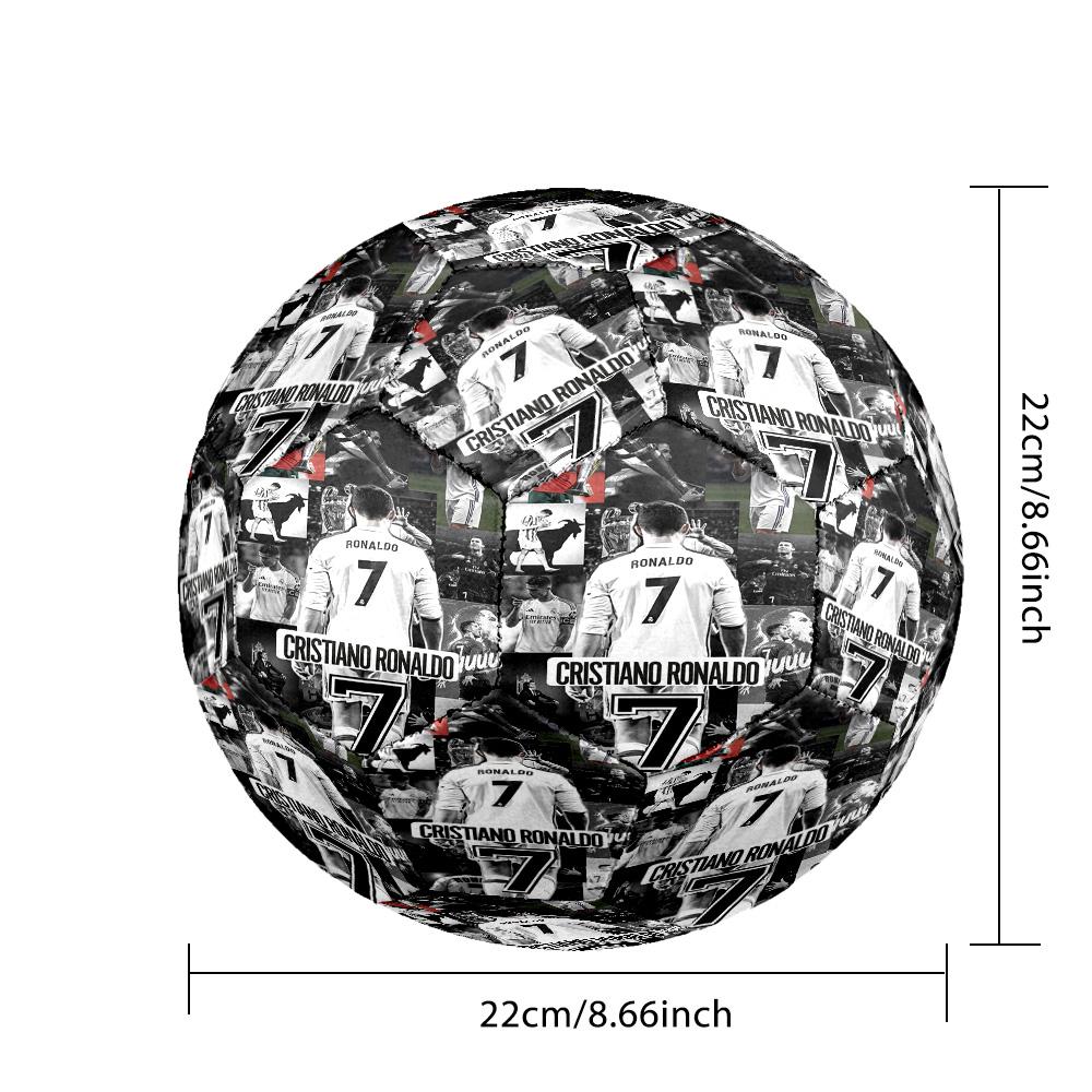 Ronaldo's Celebration Moment Size 5 Soccer Football Machine-Stitched Indoor/Outdoor Universal Football Unique Gift for Soccer Lovers