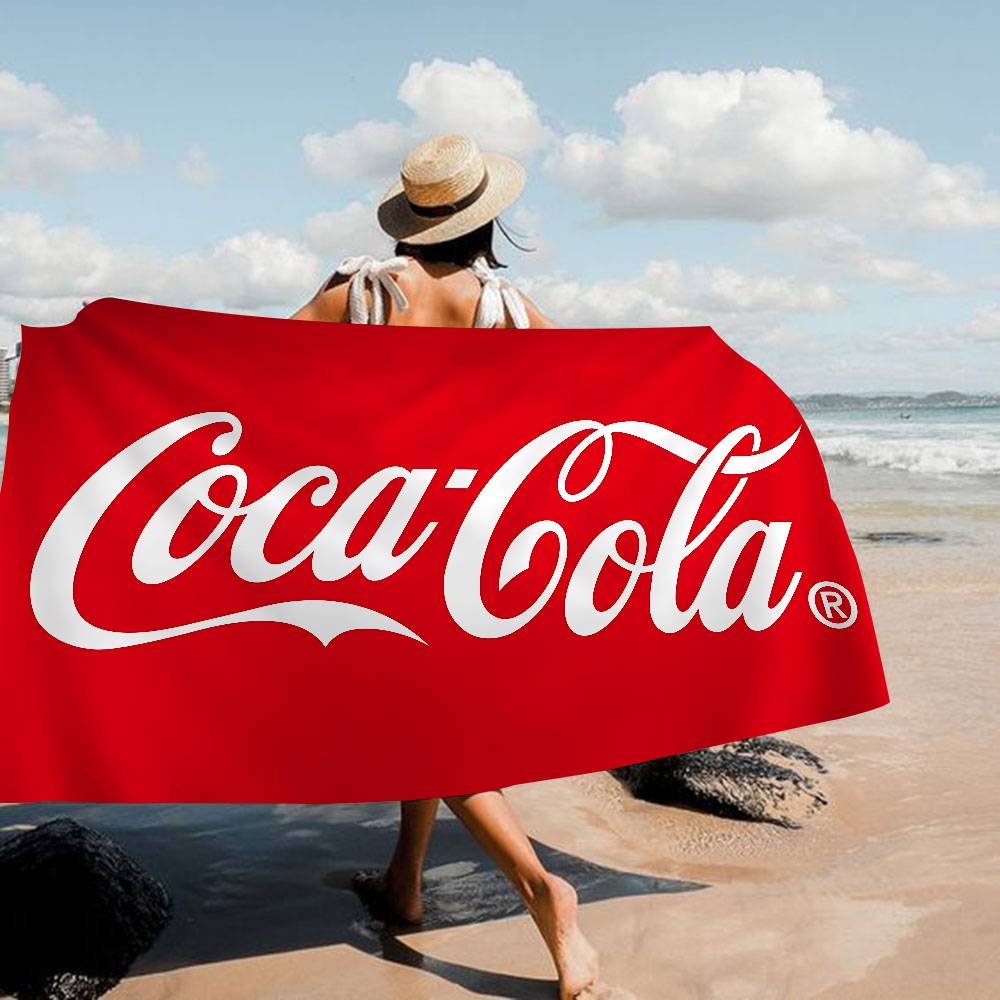 Textilien Girls C-Coca C-Cola Beach Towel Colorful Bath Towels For Microfiber Quick Dry Custom Sand Free Beach Yoga Spa Gym Pool