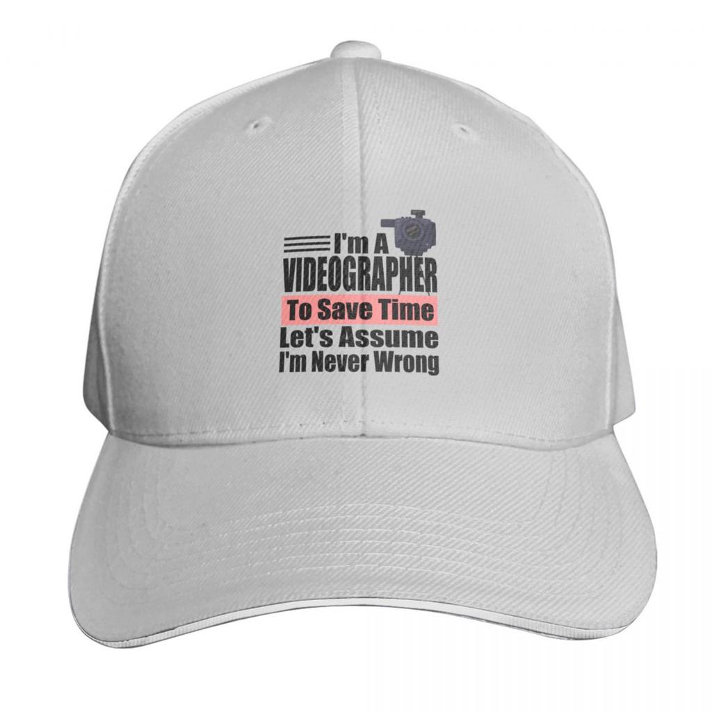 Im a Videographer to Save Time Lets assume Im Never Wrong Videographer Birthday Videographer Gift Idea Baseball Cap