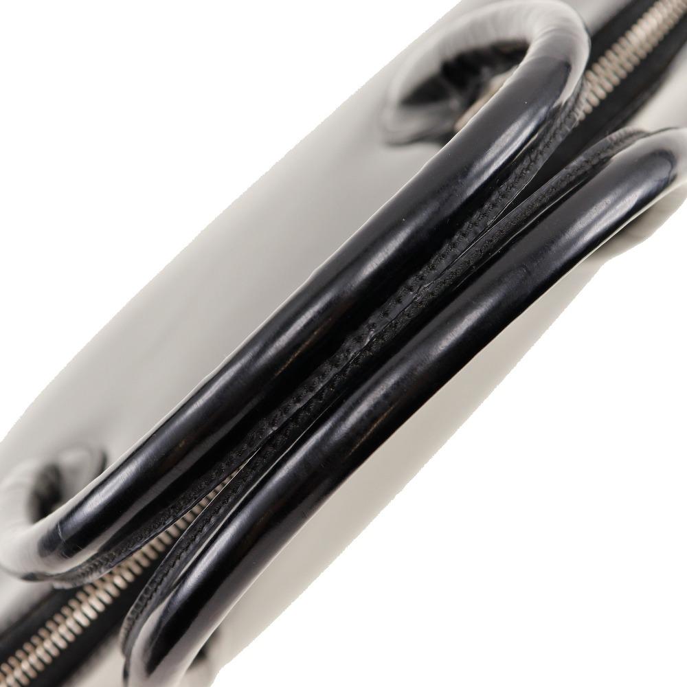 Salvatore Ferragamo Gancini Handbag BW-216653 Black Enamel Women Used