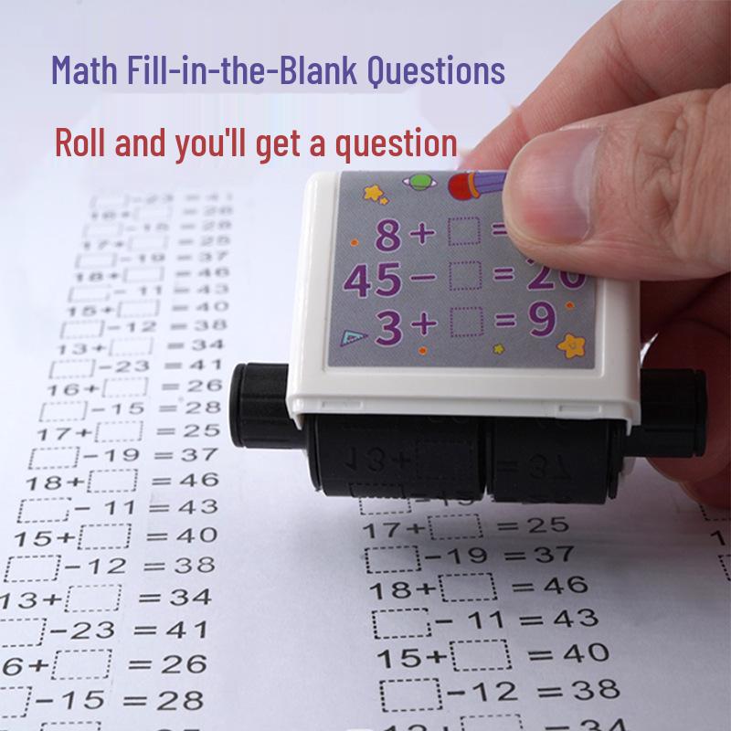 Kids' Math Skills Stamp: Addition, Subtraction, Multiplication & Division