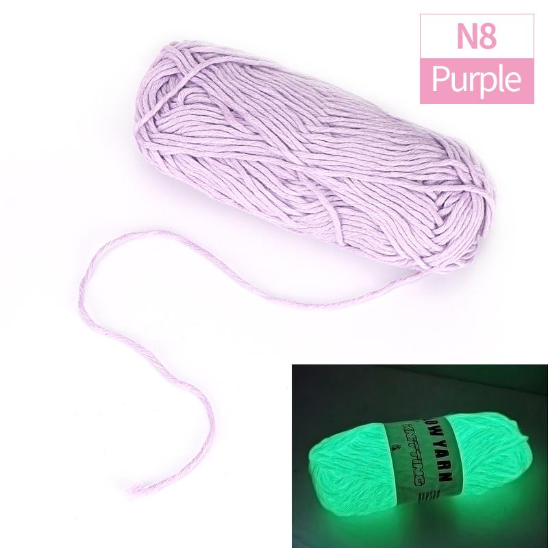 1pc Creative Functional Yarn Glow In The Dark Yarn, Polyester Luminous Chunky Weaving Yarn, DIY Handcraft Knitting Crochet Yarn