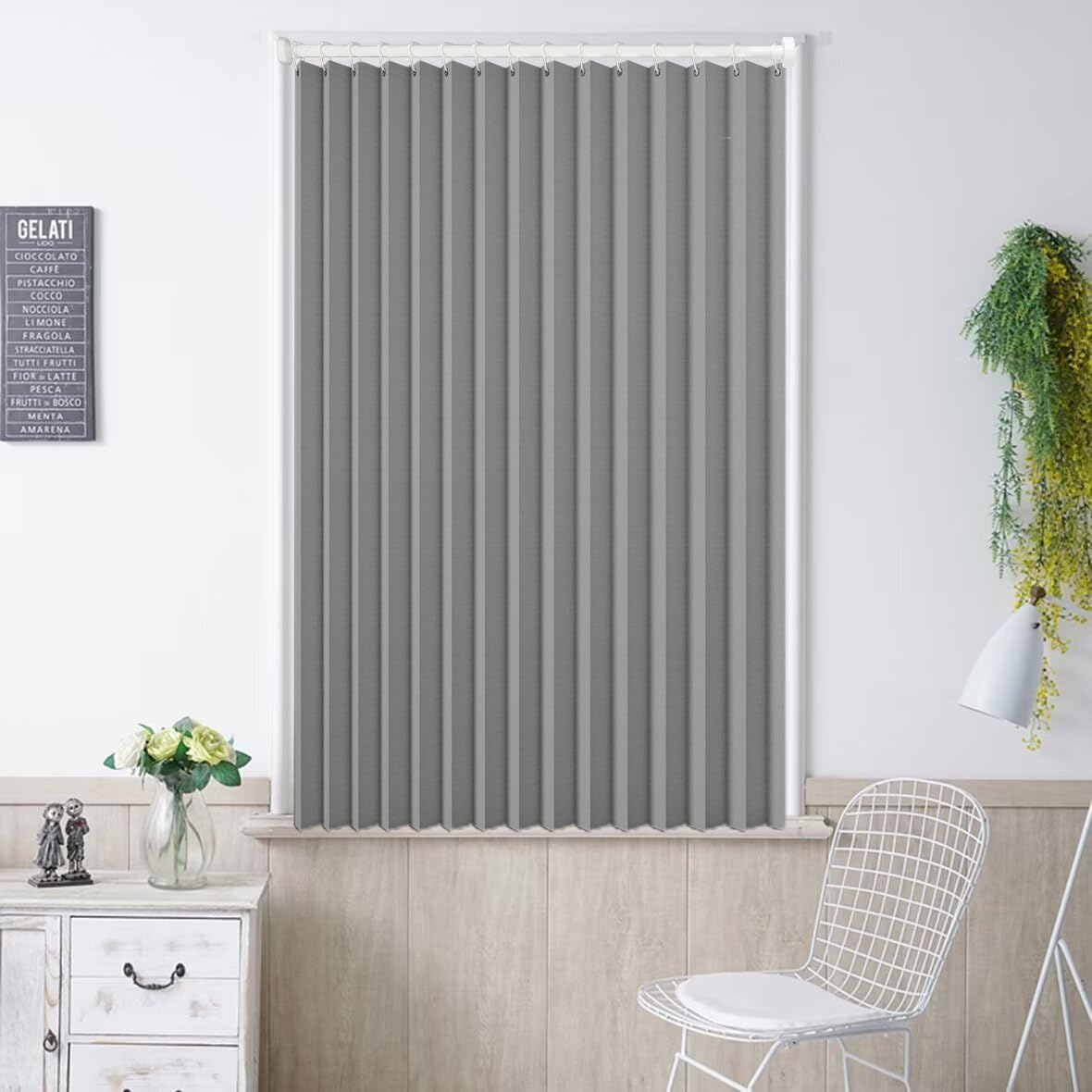 

Блэкаут 60см Ширина х 50см Одинарный для Маленького Кафе Премиум Блэкаут Тепловой Холодная Энергия День и Ночь Однотонный Форма Машинная Стирка Подходит для Коридоров Шторы, серый