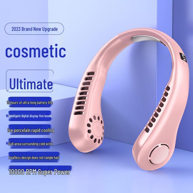 Yabuka Portable Bladeless Neck Fan with Digital Display & Cooling
