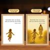Świecąca Ramka na Zdjęcia Światło LED Sztuka Religijna Lampka Nocna do Domu Dekoracja Ścian i Blatów Światła Dekoracyjne Urodziny Boże Narodzenie Wielkanoc Dekoracje Świąteczne