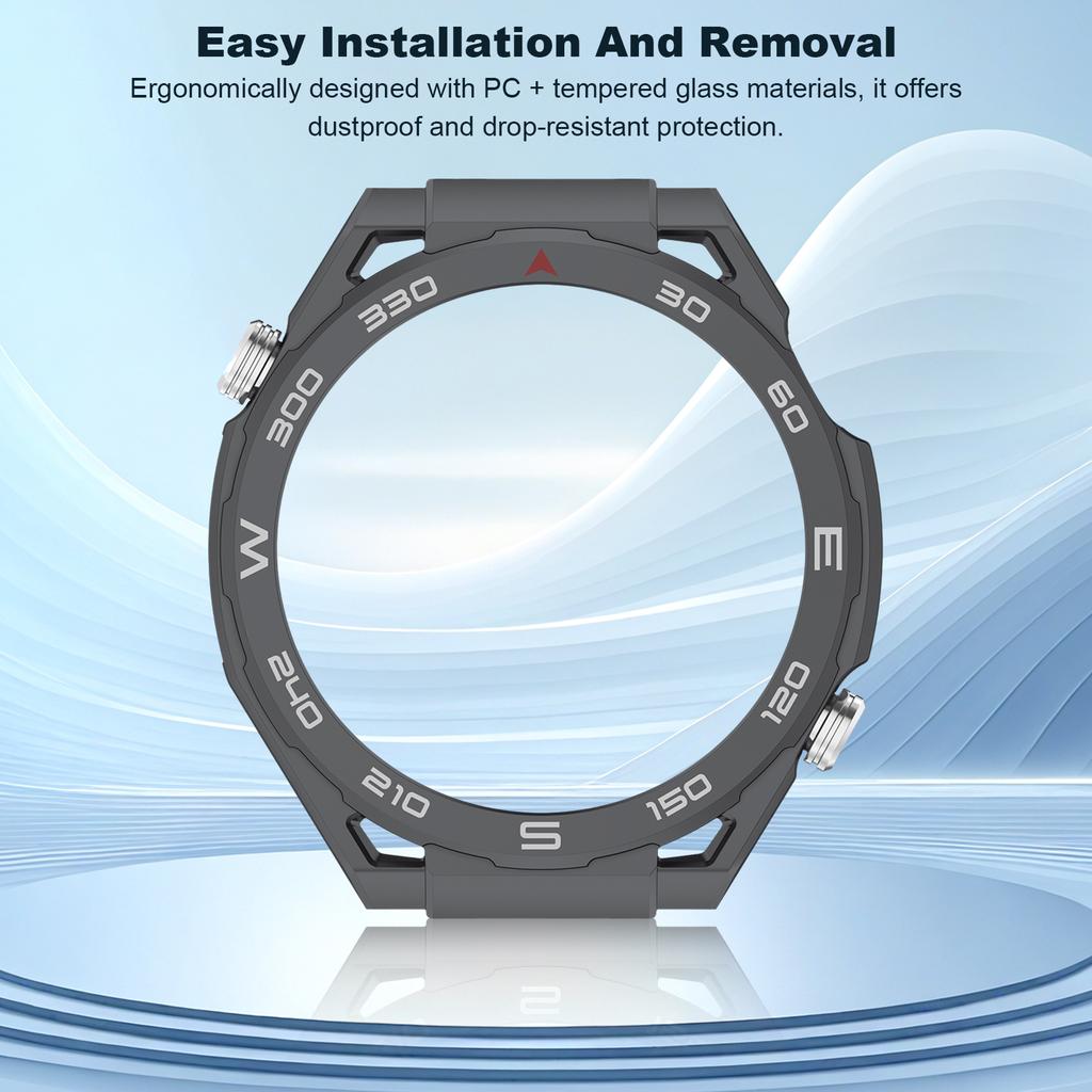 Hard PC Case With Metal Button Watch Protective Bumper Frame High Quality Cover Shell For Huawei GT6pro 46mm Watches Accessories