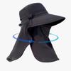 Outdoor Sunscreen Sun Hat UV Protection Neck Flap Bucket Hat New Fisherman Hat  Women