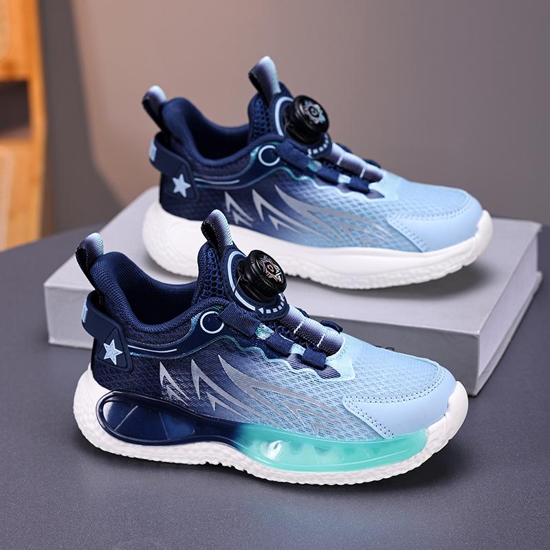 

Дитяча мода літня дихаюча повсякденне взуття діти бігові спортивні студенти дівчата трендові зручні кросівки для спортзалу 39 темно-синього кольору