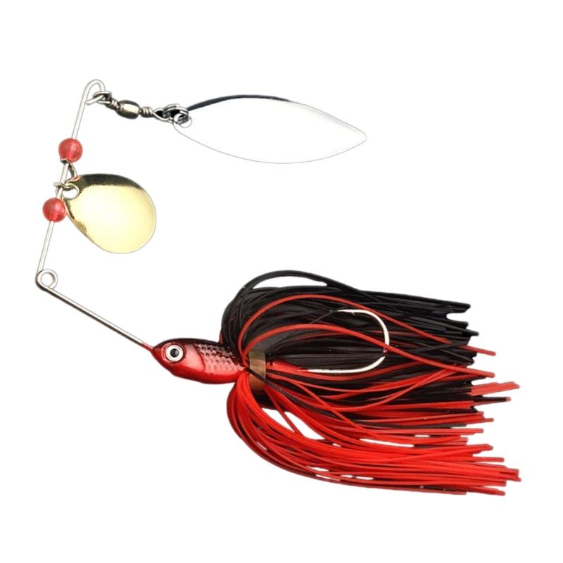 Silicone Skirt Spinner Lures Baits Metal Hard Artificial Baits Swim Jigs  Baits Fishing Accessories Easy to Use