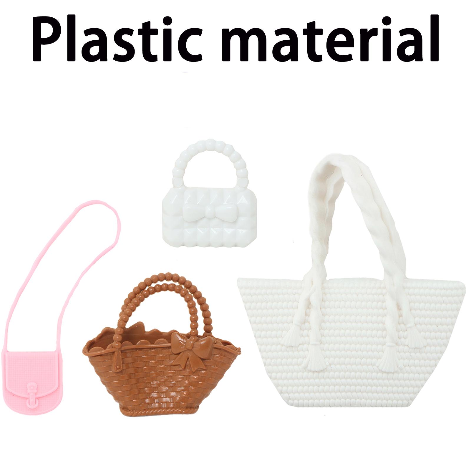 

Сумочка для кукол Барби, модная тканевая пластиковая сумочка, аксессуары для одежды для кукол 1/6, кукольный домик, детская игрушка