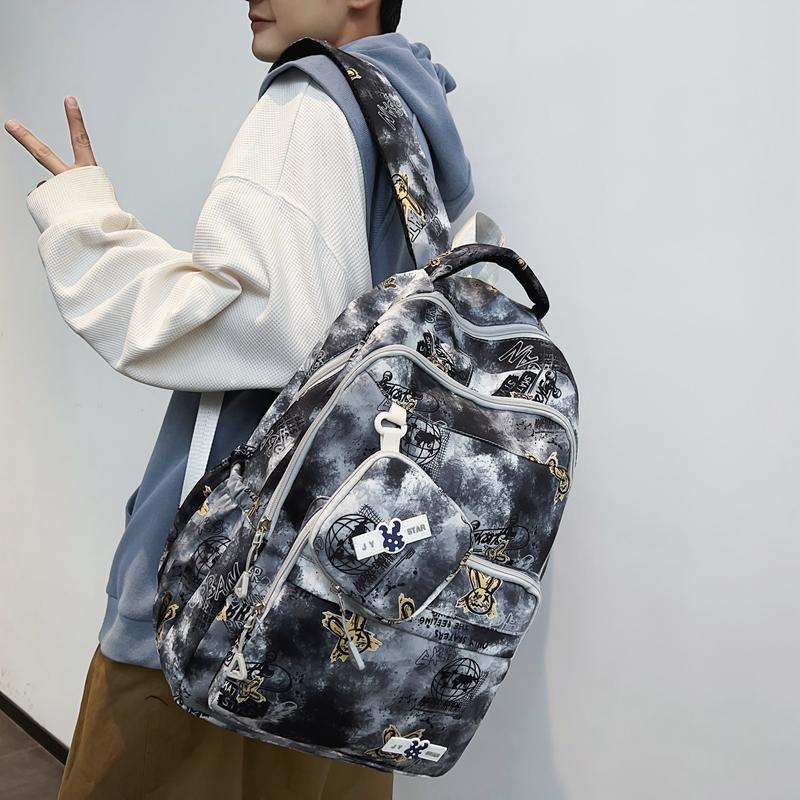 Студенческая школьная сумка кампуса с принтом граффити — фото 18