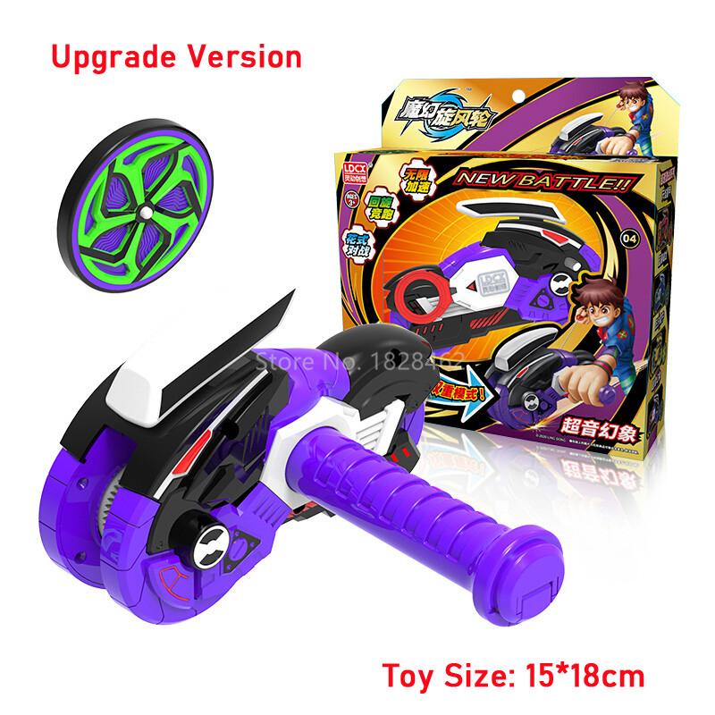 Ultimo Giroscopio Magico Ciclotrone Infinito Ruota Accelerante Giocattolo Giroscopio con Lanciatore Moto Trottola Giocattoli per Bambini Regalo
