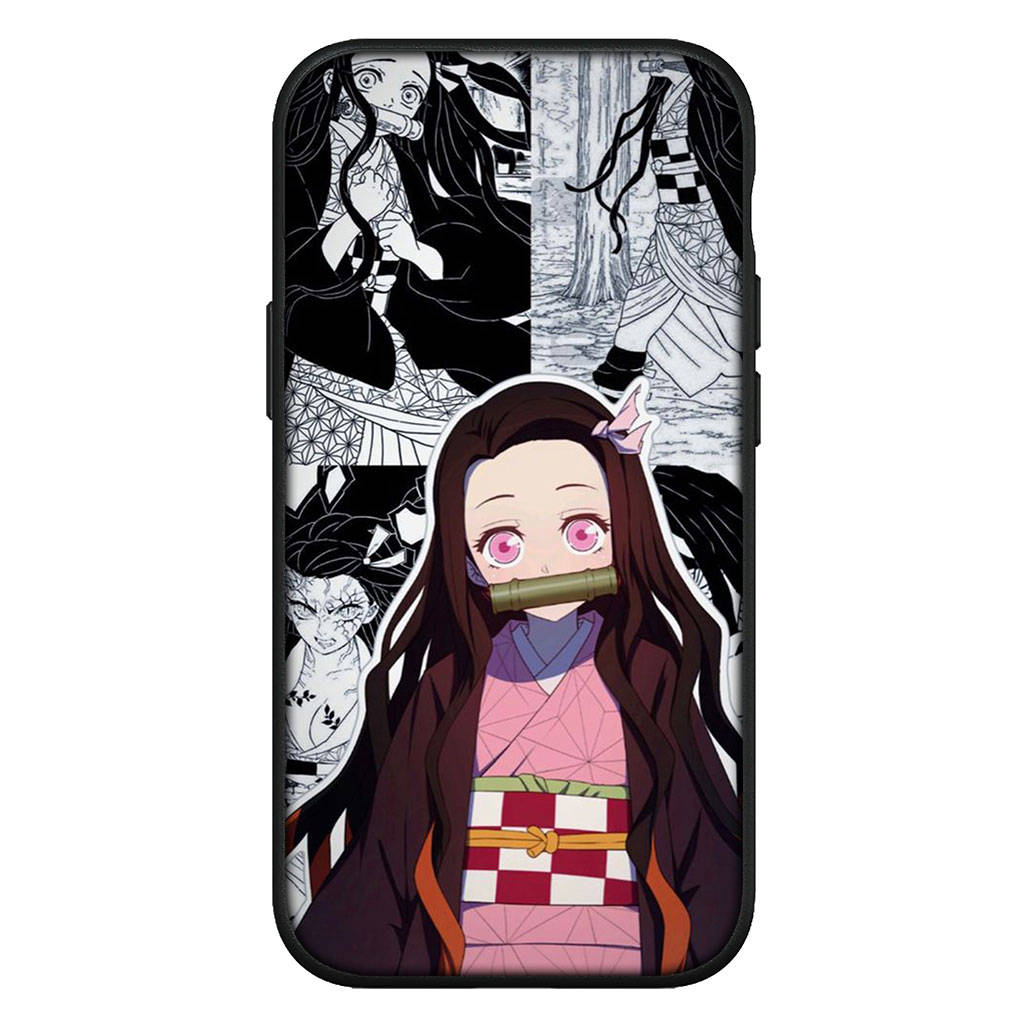 For Samsung Galaxy S24 S23 iPhone 16 15 14 Xiaomi Redmi Note 13 12 11 Plus 9 Pro Max X XR Phone Case Agatsuma Zenitsu Demon Slayer Nezuko OPPO Huawei