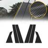 Carbon Fiber Pillar for Honda Civic Sedan 2016- 6pcs Door Trim Cover Window