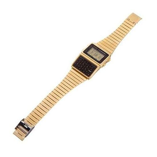 Casio Standard Cheap Casio DATA Watch, Digital, BANK, Metal, Gold, DBC-611G-1