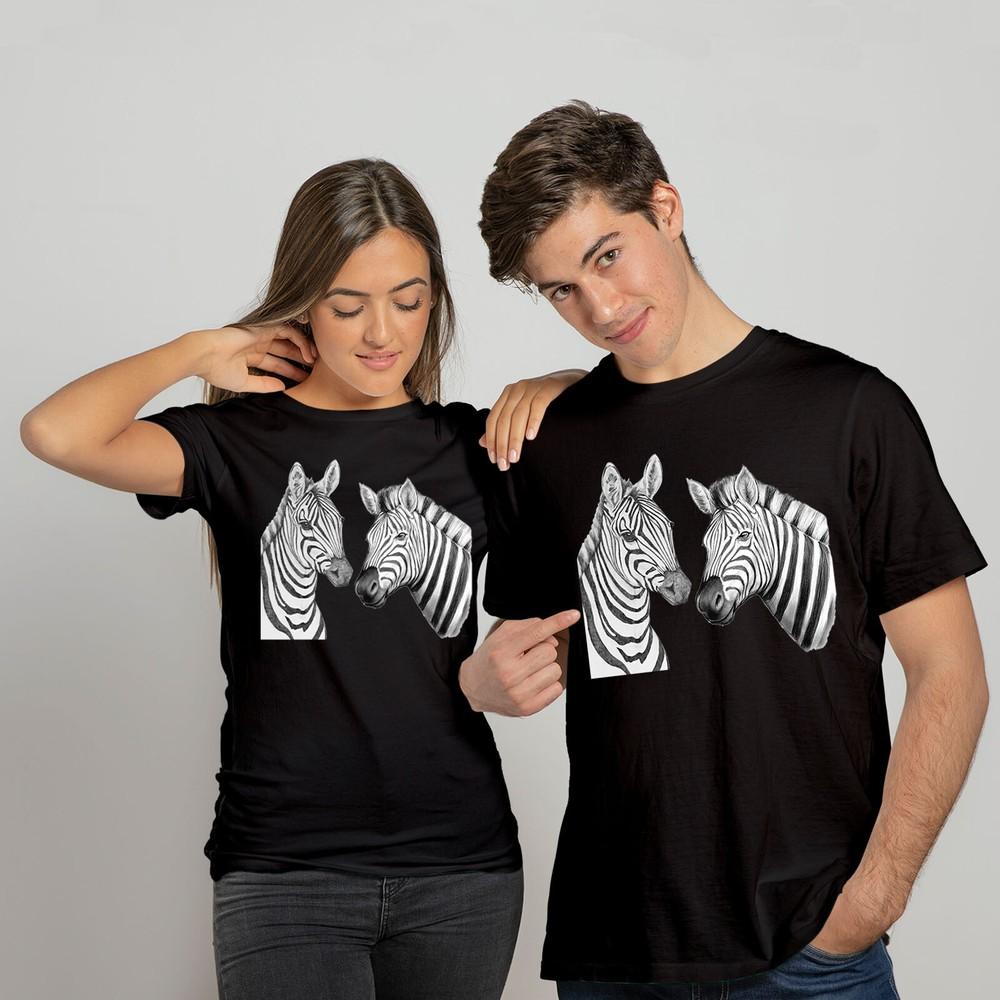 

Футболка Зебра Мужская Женская Любитель Природы Животных Футболка Топ Или P1 A 3XL