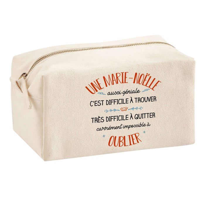Tote bag - PLANETEE - Une Marie-Noëlle Aussi Géniale - Coton imprimé en France - Grande contenance - Anses solides