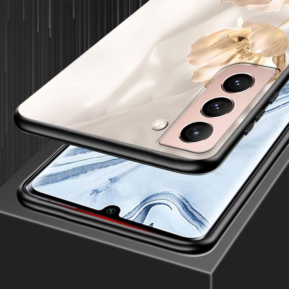 Rose Liebesherz Gold Hülle für Samsung Galaxy S23 S10e S10 S21 FE S22 S9 S24 Ultra S20 Plus Weiche TPU Handyhülle Bumper