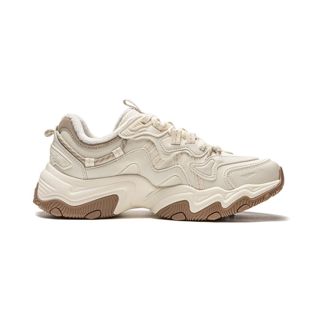 New LiNing Cat's Claw Lite 2 Anti Slip Wear Resistant Low Top Casual Shoes Women's Beige AGCU176-10