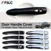 Car Decoration Door Handle Cover For Nissan Versa Tiida - Silver Black Car Styling Accessories Upgrade
